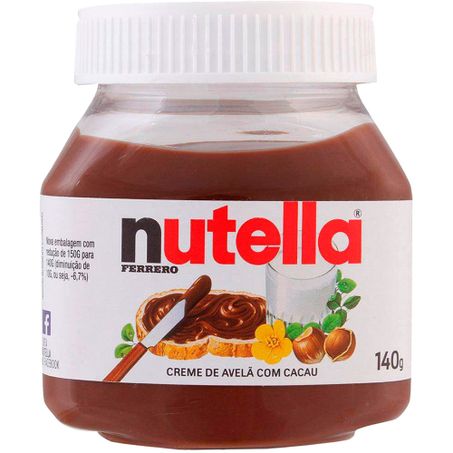 CREME DE AVELÃ COM CACAU NUTELLA 140G