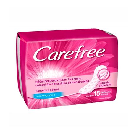 PROTETOR DIÁRIO SEM ABAS SEM FRAGRÂNCIA CAREFREE PROTEÇÃO