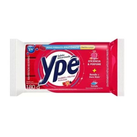 Sabao barra ype flores e frutas 180g