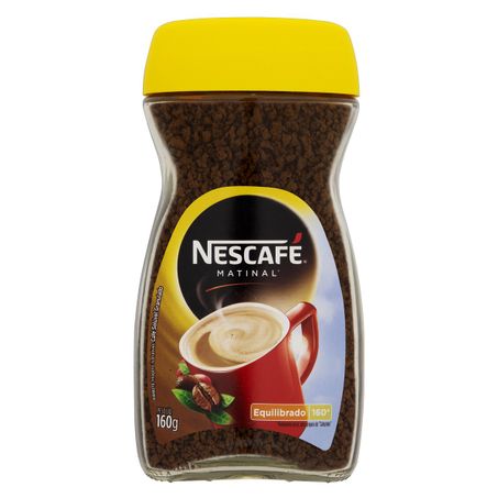 CAFÉ SOLÚVEL GRANULADO EQUILIBRADO NESCAFÉ MATINAL VIDRO 160G