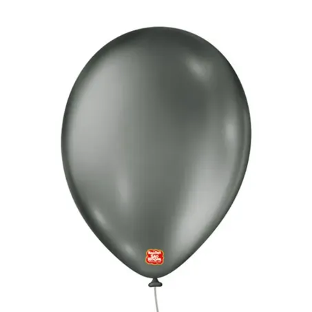 Balao sao roque metalizado preto c/ 25un
