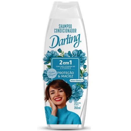 Shampoo e condicionador darling 350ml 2 em 1