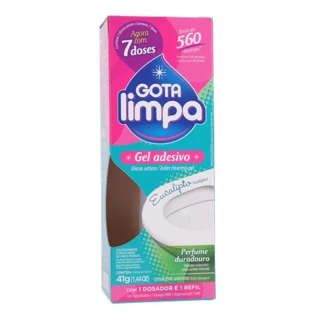 Desodorizador Gota Limpa gel adesivo eucalipto 41g 360-35
