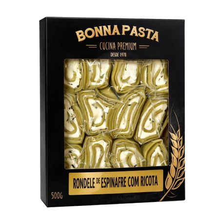 RONDELE DE ESPINAFRE COM RICOTA BONNA PASTA 500G
