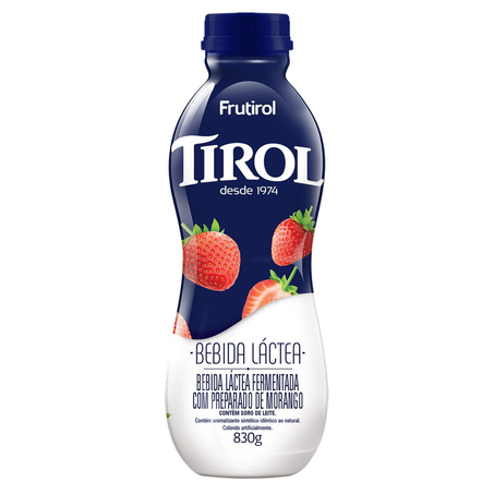 Bebida Láctea Tirol 830g - Morango