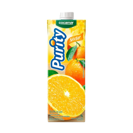 Suco Pronto Purity Néctar de Laranja e Tangerina Caixa 1L