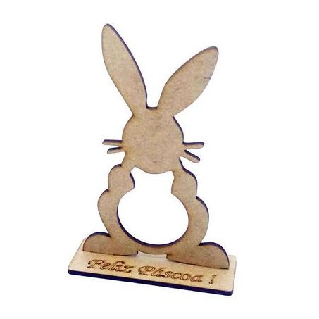 Enfeite coelho pascoa mdf r-67216