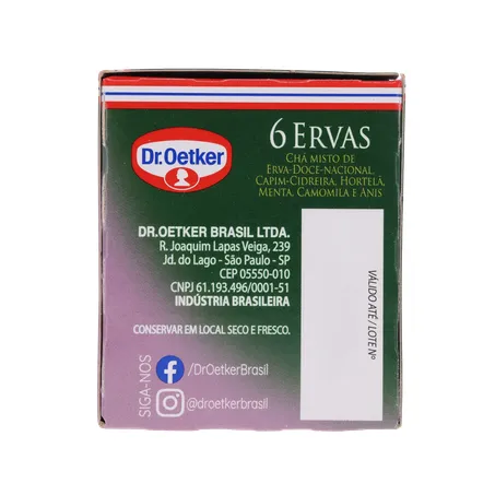 Cha Dr Oetker 6 Ervas C/10 Sachês 360-27
