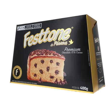 Panettone de Páscoa Festtone Chocolate 70 Cacau 400G 360-21