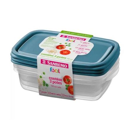 Conjunto Sanremo 3 Potes 785ml