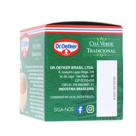 CHÁ DR OETKER VERDE TRADICIONAL SAQUINHO 10UN 360-25