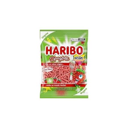 Bala haribo 75g spaghetti morango