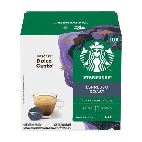 Café Dolce Starbucks Espresso Roast Com 10 Cápsulas