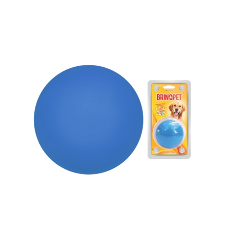 Bola brinqpet macica lisa dogao azul 75mm