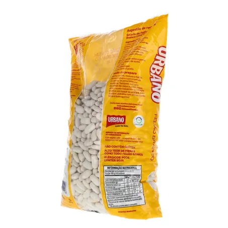 Feijão branco tipo 1 urbano pacote 1kg 360-22