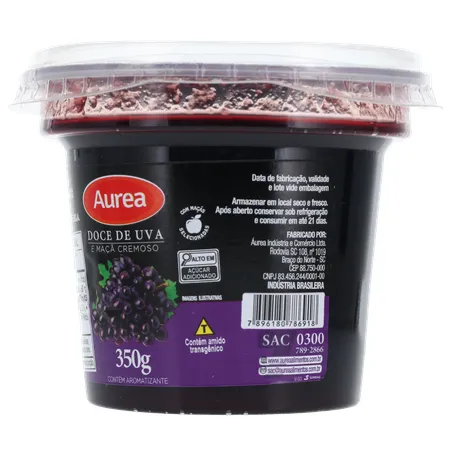 DOCE DE FRUTAS AUREA UVA E MAÇA 350G 360-4