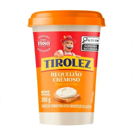 REQUEIJÃO TIROLEZ ZERO LACTOSE 200G