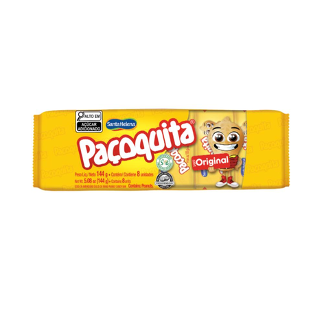 Paçoquita Embalagem Com 8un 144g
