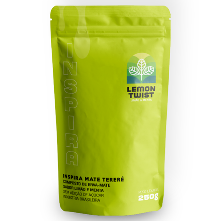 Erva mate inspira mate 250gr terere limao e menta