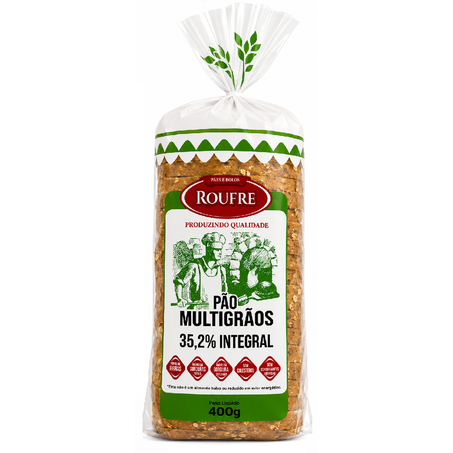 PÃO DE FORMA ROUFRE MULTIGRÃOS 400G