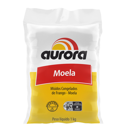 Frango aurora moela pacote 1kg