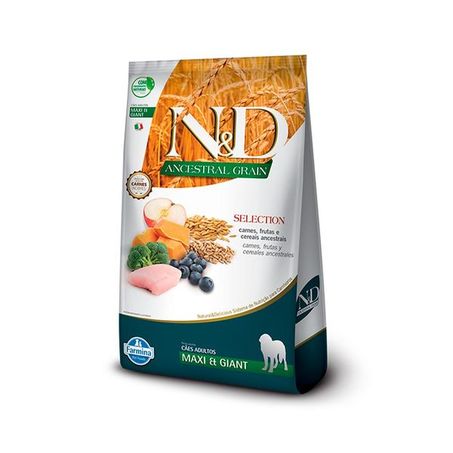 Ração Farmina N&D Ancestral Selection para Cães Adultos de Raças Grandes Sabor Frango 15kg