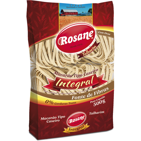 Macarrão Rosane Caseiro Integral Com Ovos Talharim 500g 
 