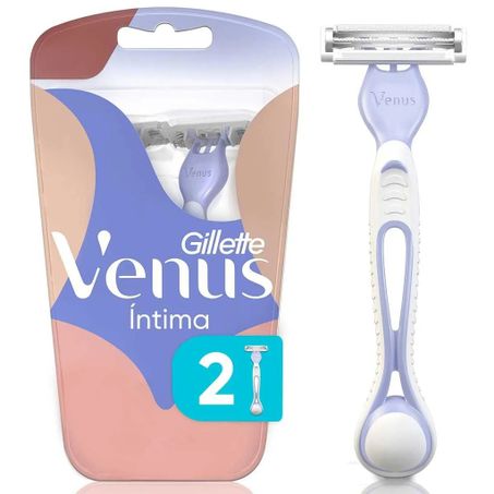Aparelho de depilação gillette venus íntima c/ 2 unidades
