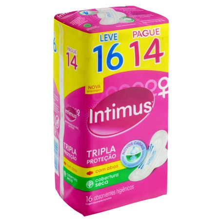 ABSORVENTE INTIMUS SECA C/ ABAS LV16PG14 360-2