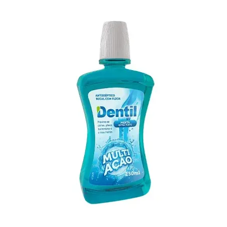Enxaguante bucal dentil flex blue mint c/ fluor 250ml