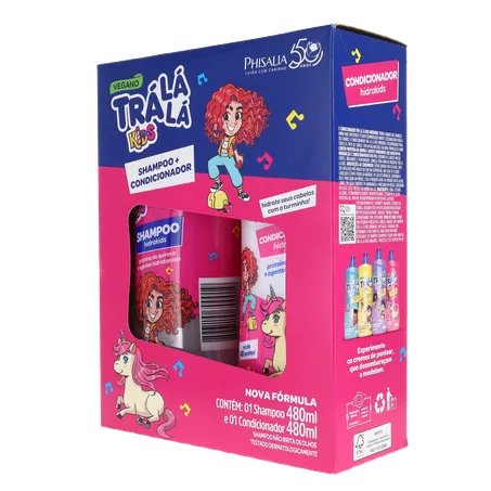 Kit Tra La La Kids Hidrakids Shampoo Condicionador Kit 1UN 360-4