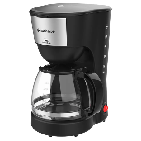 CAFETEIRA CADENCE PRETO INOX 30CAF 750W 220V REF. CAF6-220