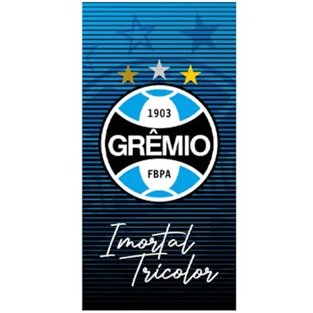 Toalha de praia estampada gremio 70x1,40
