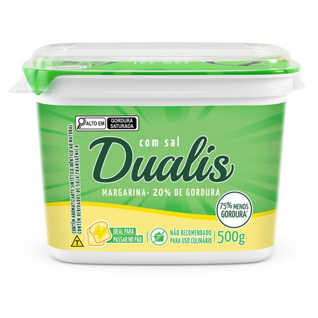 Margarina Dualis 500g - Com Sal