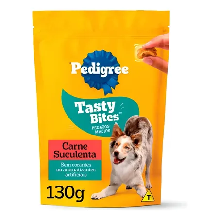 Petisco Caes Pedigree 130g Tasty Bites Carne Adultos
