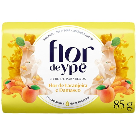 Sabonete barra flor de ype 85g flor de laranjeira