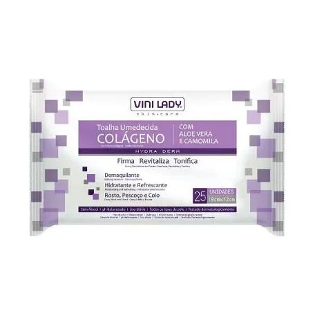 Toalha umed vini lady colageno c/25