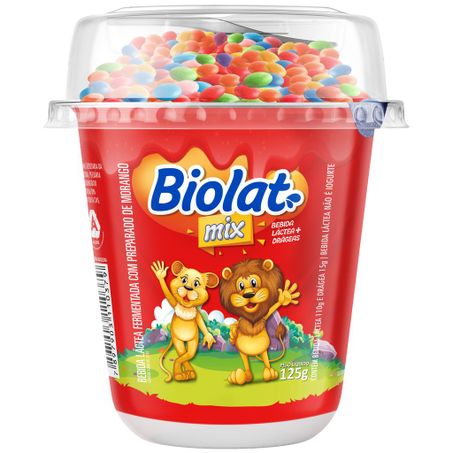 Bebida lactea biolat mix 125g drageas