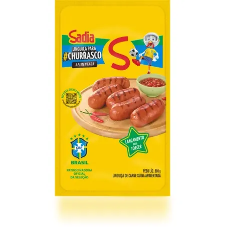 Linguica Suina Apimentada Sadia 600g 