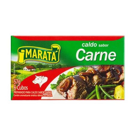 Caldo Tablete Carne Maratá Caixa 6 Unidades 57G