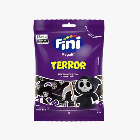 Bala Fini Regaliz Terror 80g