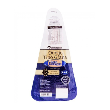QUEIJO GRAN FORMAGGIO 200G TP.GRANA