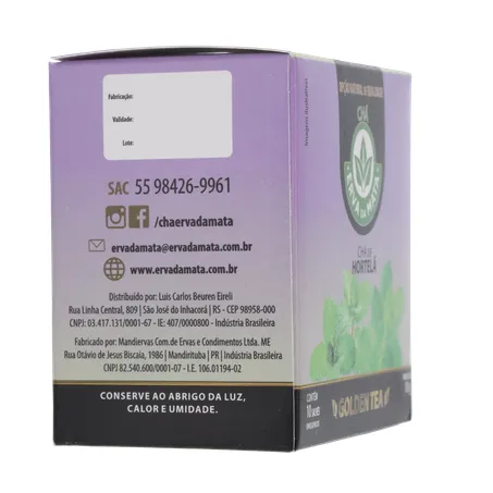 CHÁ ERVA DA MATA HORTELÃ CAIXA C/10 SACHÊS 360-29