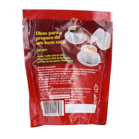 Café Solúvel 3 Corações Extra Forte Rf 40g 360-17