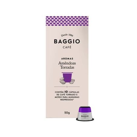 CAFE BAGGIO AROMAS 50G C/10 CAPSULAS AMENDOAS TORRADAS