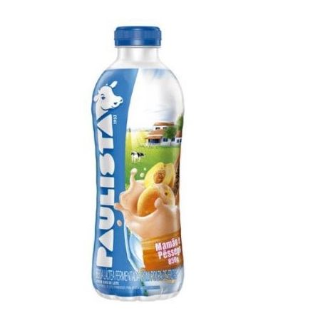 Bebida Láctea Mamão E Pêssego Paulista Garrafa 850G