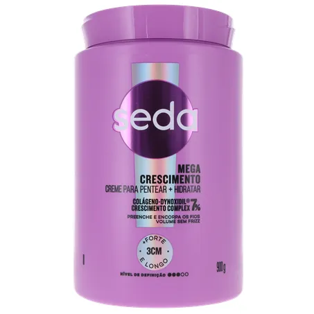 Creme P/Pentear Seda Mega Crescimento 900g
