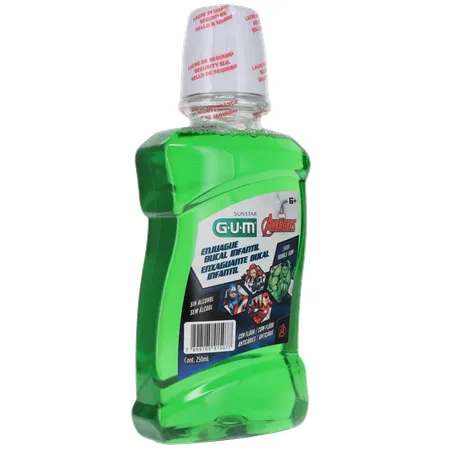 ENXAGUANTE BUCAL SUNSTAR GUM AVENGERS BUBBLE GUM 250ML 360-32