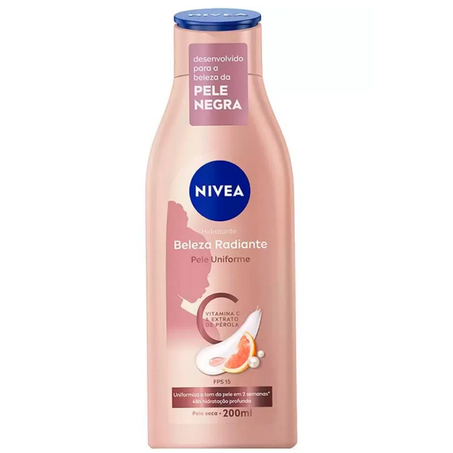 Locao hidratante nivea beleza radiante 200ml