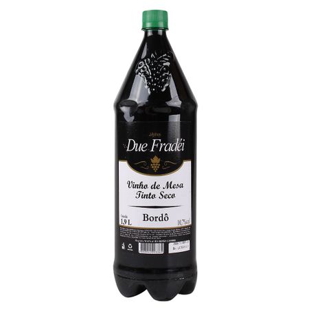 Vinho due fradei 1.9lt tinto seco bordo